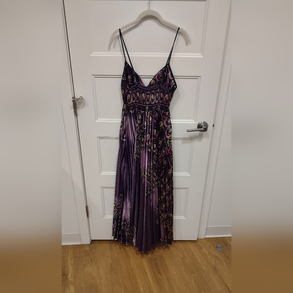2 For $12 Sale! HOST PICK Step in Style Purple Peacock Maxi Dress - Picture 5 of 7